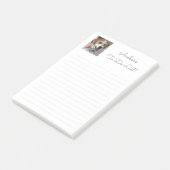 名カスタマイズ前、写真とメッセージ、罫線 ポストイット (アングル)