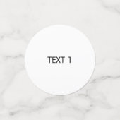 名カスタマイズ前、文字ミニマル白黒 コンフェッティ (スモール正面)