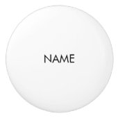 名カスタマイズ前、文字ミニマル白黒 セラミックノブ (正面)