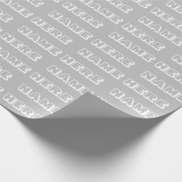 名カスタマイズ前，文字,誕生日ギフト ラッピングペーパー