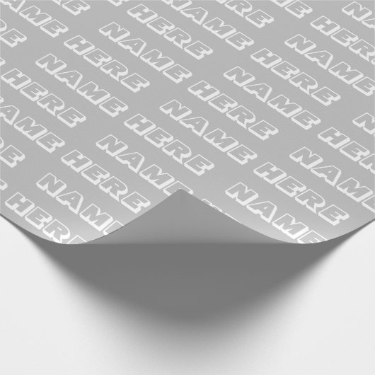 名カスタマイズ前，文字,誕生日ギフト ラッピングペーパー (角)