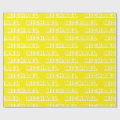 名カスタマイズ前，文字,誕生日ギフト ラッピングペーパー (フラット)