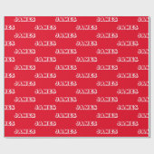 名カスタマイズ前，文字,誕生日ギフト ラッピングペーパー (フラット)