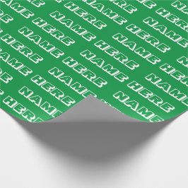 名カスタマイズ前，文字,誕生日ギフト ラッピングペーパー