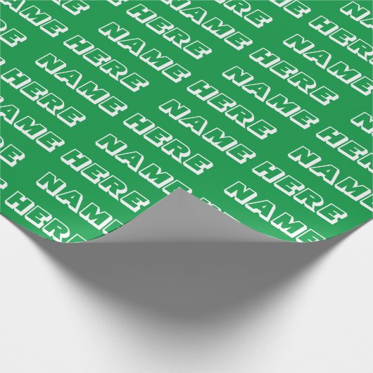 名カスタマイズ前，文字,誕生日ギフト ラッピングペーパー (角)