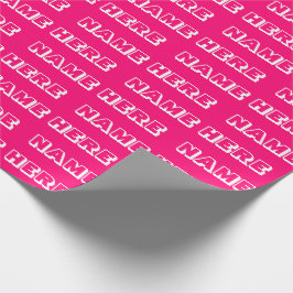 名カスタマイズ前，文字,誕生日ギフト ラッピングペーパー