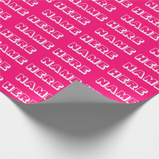 名カスタマイズ前，文字,誕生日ギフト ラッピングペーパー (角)