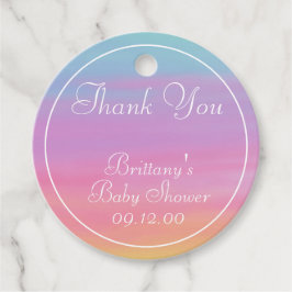 名カスタマイズ前・日付・イベント・レインボー・サンキュー フェイバータグ