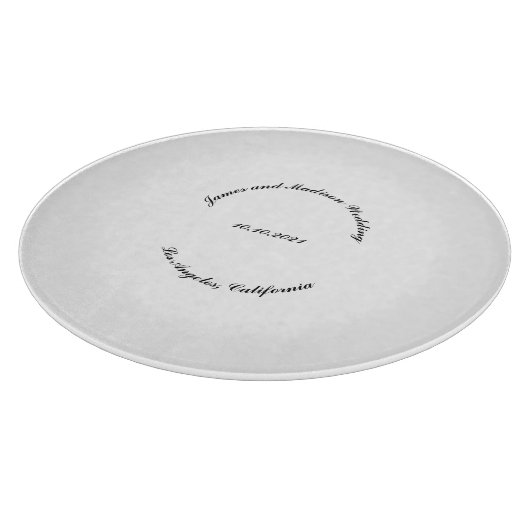 名カスタマイズ前、黒丸結婚文字 カッティングボード (角)