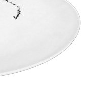 名カスタマイズ前、黒丸結婚文字 カッティングボード (角)