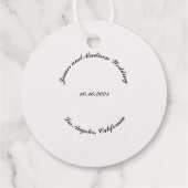 名カスタマイズ前、黒丸結婚文字 フェイバータグ (裏面)