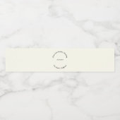 名カスタマイズ前、黒番アイボリー結婚の ペットボトルラベル (シングルラベル)