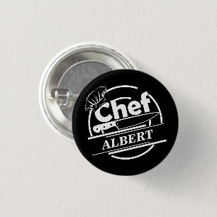 名カスタマイズ前Chef Black 缶バッジ