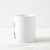 名カスタマイズ前'P'泥(ばちゃばちゃ)跳ねる巨大トラック コーヒーマグカップ (中央)