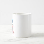 名カスタマイズ前'X'泥（ばちゃばちゃ）跳ねる巨大トラック コーヒーマグカップ (中央)