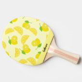 名カスタマイズ名レモンのシームレス 卓球ラケット (横)