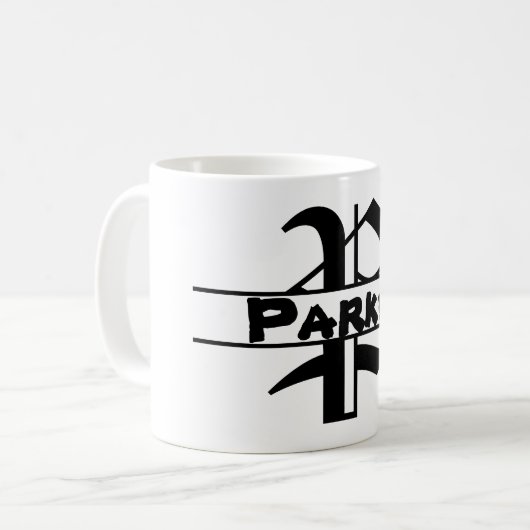 名カスタマイズ字オーナメント コーヒーマグカップ (正面左)