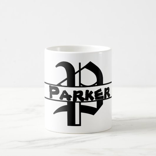 名カスタマイズ字オーナメント コーヒーマグカップ (中央)