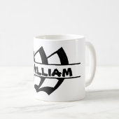 名カスタマイズ字オーナメント コーヒーマグカップ (正面右)
