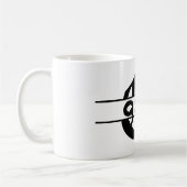 名カスタマイズ字オーナメント コーヒーマグカップ (左)