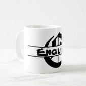 名カスタマイズ字オーナメント コーヒーマグカップ (正面左)