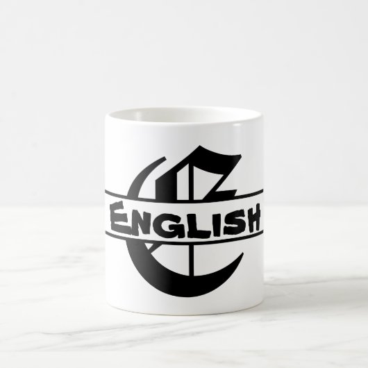 名カスタマイズ字オーナメント コーヒーマグカップ (中央)