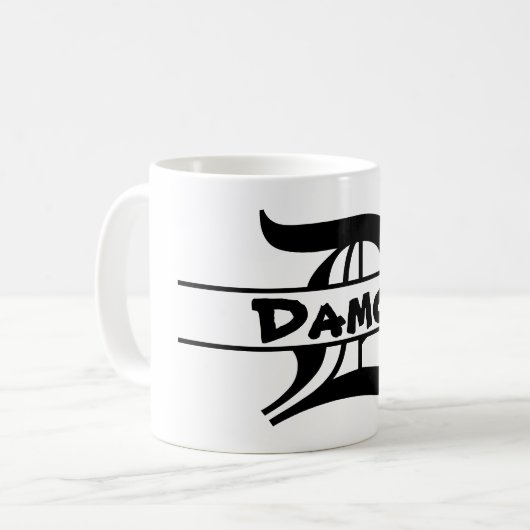 名カスタマイズ字オーナメント コーヒーマグカップ (正面左)