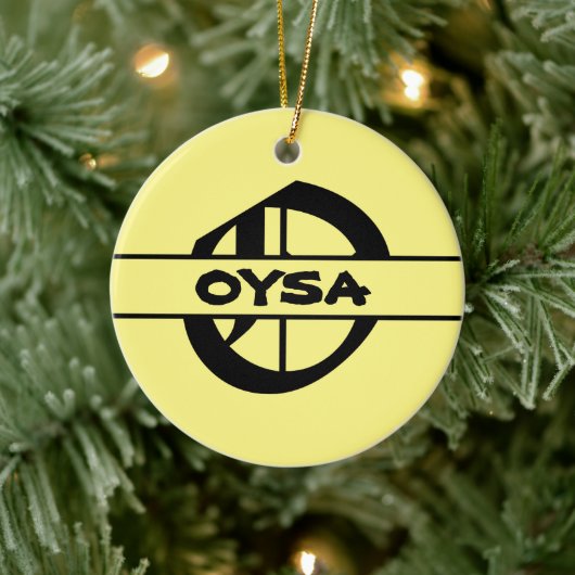 名カスタマイズ字オーナメント セラミックオーナメント (ツリー)