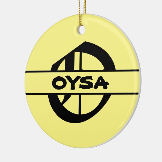 名カスタマイズ字オーナメント セラミックオーナメント (左)