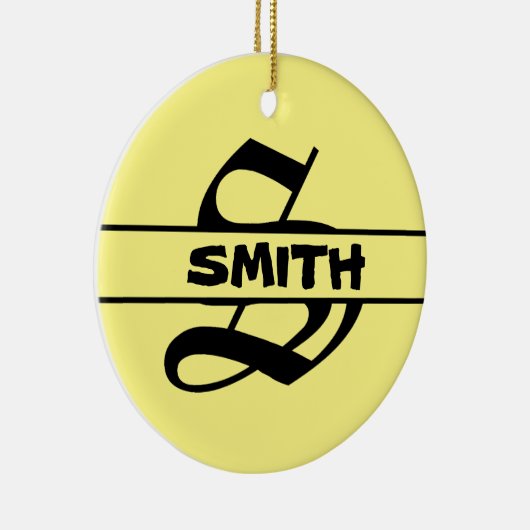 名カスタマイズ字オーナメント セラミックオーナメント (右)