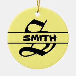 名カスタマイズ字オーナメント セラミックオーナメント