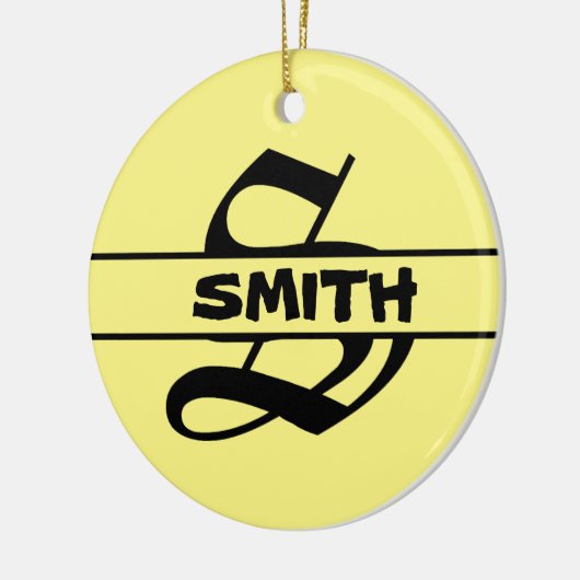 名カスタマイズ字オーナメント セラミックオーナメント (左)