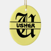 名カスタマイズ字オーナメント セラミックオーナメント (右)