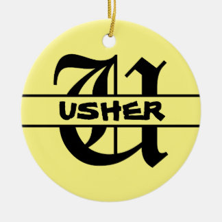 名カスタマイズ字オーナメント セラミックオーナメント