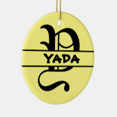 名カスタマイズ字オーナメント セラミックオーナメント (右)