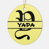 名カスタマイズ字オーナメント セラミックオーナメント (左)