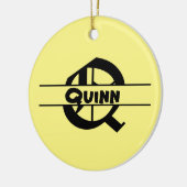 名カスタマイズ字オーナメント セラミックオーナメント (左)