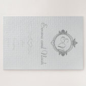 名カスタマイズ称、イニシャル、フレーズ愛 ジグソーパズル (横)