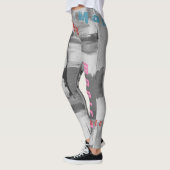 名カスタマイズ黒のレギンス レギンス (左)