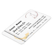 名カスタム刺スタイルコーヒー染色磁石 マグネット (左側)