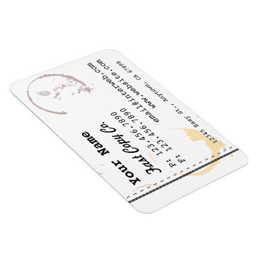 名カスタム刺スタイルコーヒー染色磁石 マグネット (右側)