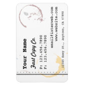 名カスタム刺スタイルコーヒー染色磁石 マグネット (縦)