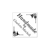 名カスタム前で手作りパーソナライズされたした ラバースタンプ (インプリント)