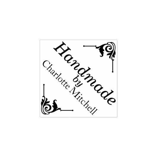 名カスタム前で手作りパーソナライズされたした ラバースタンプ (インプリント)