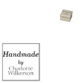 名カスタム前で手作りパーソナライズされたした ラバースタンプ (押印)