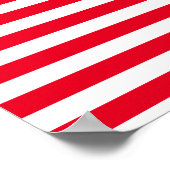 名カスタム前のストライプの付いたスポーツ ポスター (角)