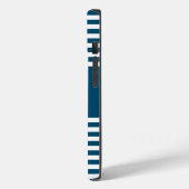 名カスタム前のストライプの付いたスポーツ Case-Mate iPhoneケース (裏面 / 左)