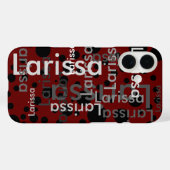 名カスタム前のタイポグラフィ Case-Mate iPhoneケース (裏面 (横))