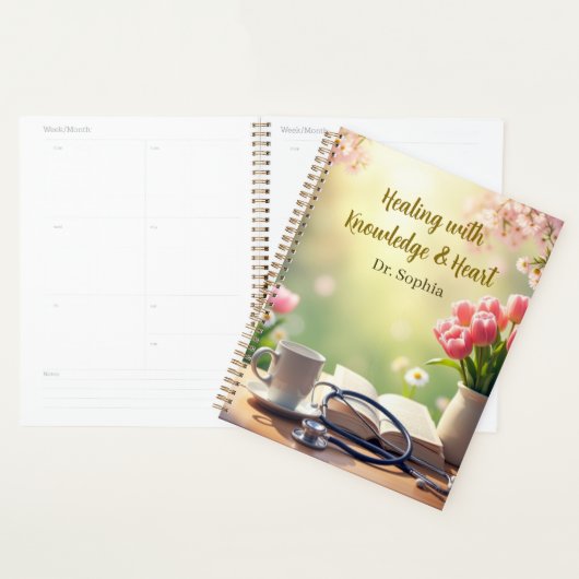 名カスタム前の引用文医療パーソナライズされた プランナー手帳 (ディスプレー)