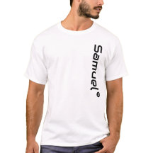 名カスタム前の追加ブラック文字ホワイトTシャツ